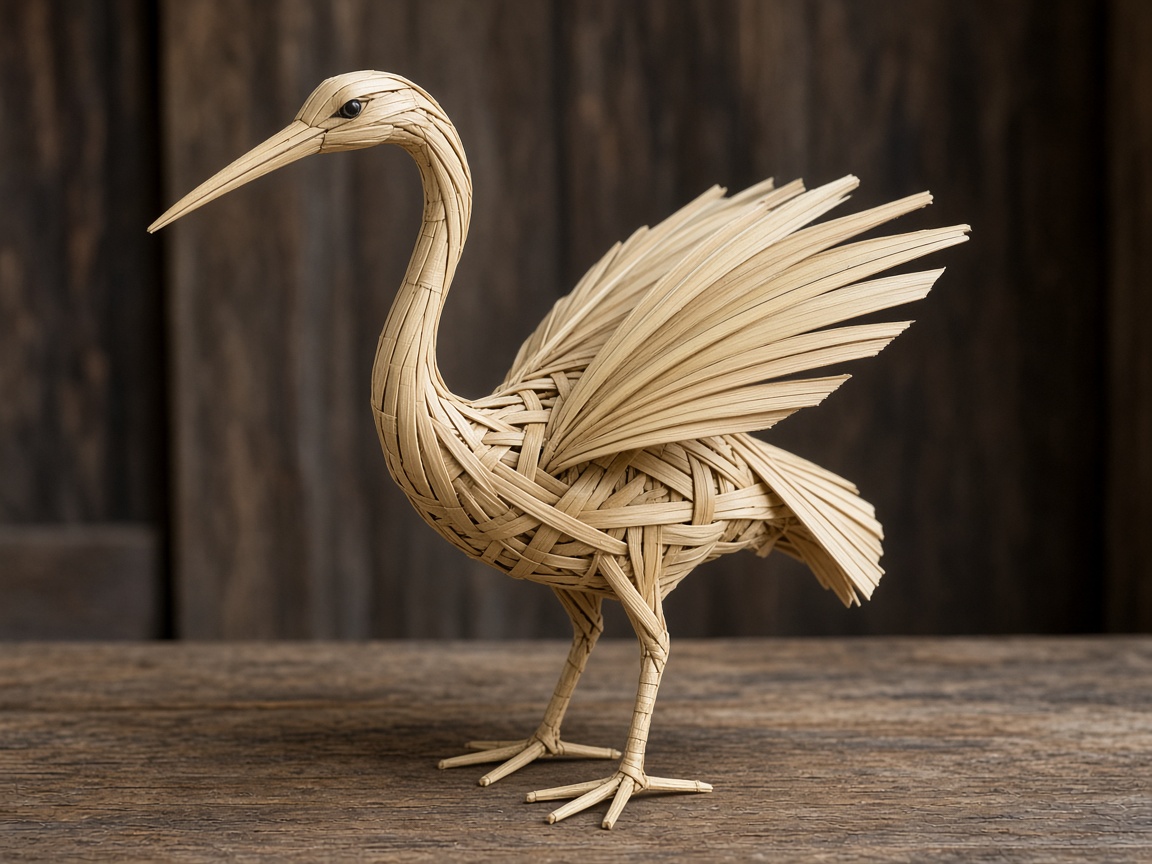 Palm leaf crane