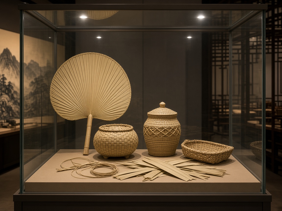 Heritage exhibition of palm leaf weaving
