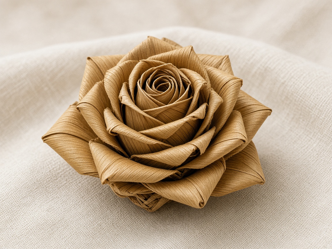 Palm leaf rose